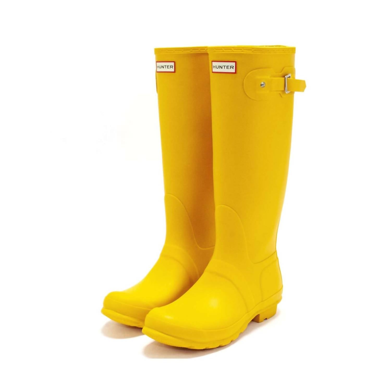 HUNTER Women's Original Tall Rain Boots in yellow - women's shoe