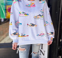 Queen Of Sparkles - Neon Sneaker Sweatshirt