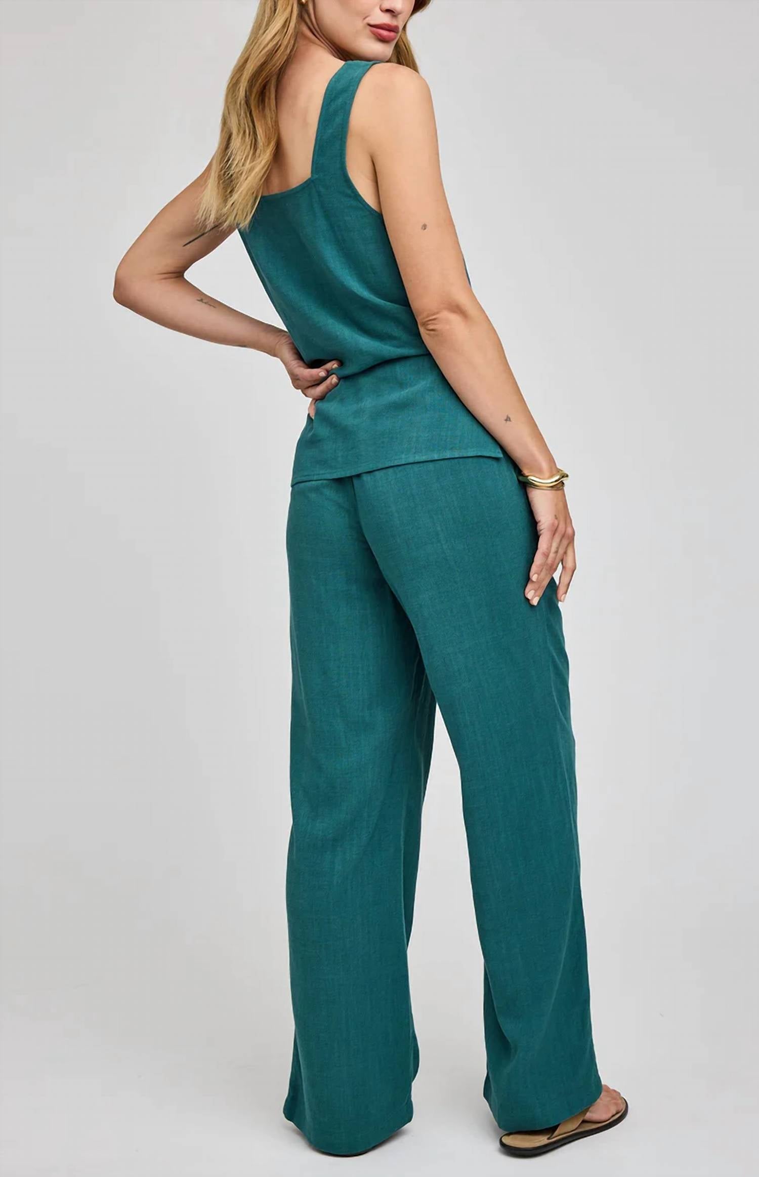 Gentle Fawn - Finley Linen Wide Leg Pant