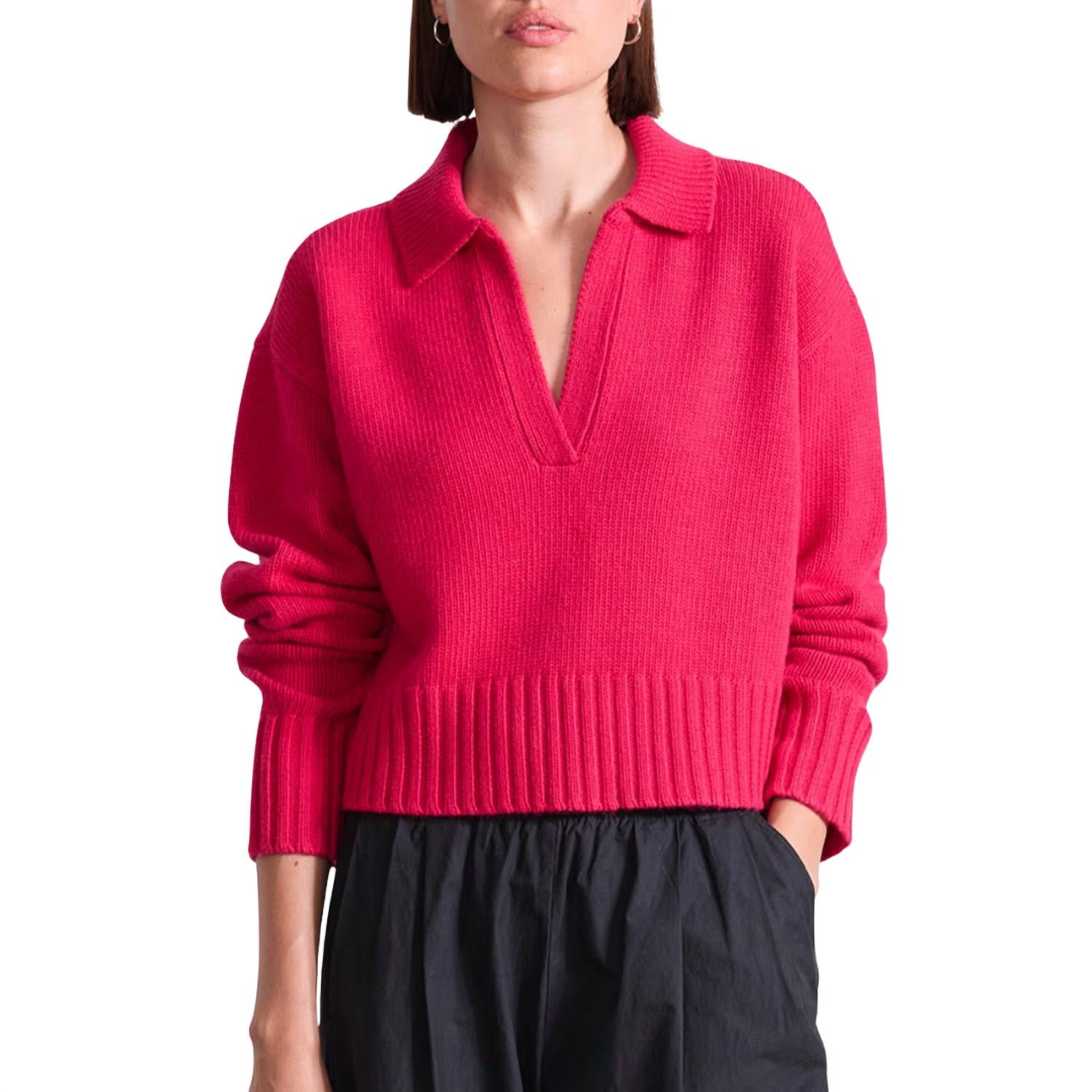 Apiece Apart - Split Neck Henley Sweater
