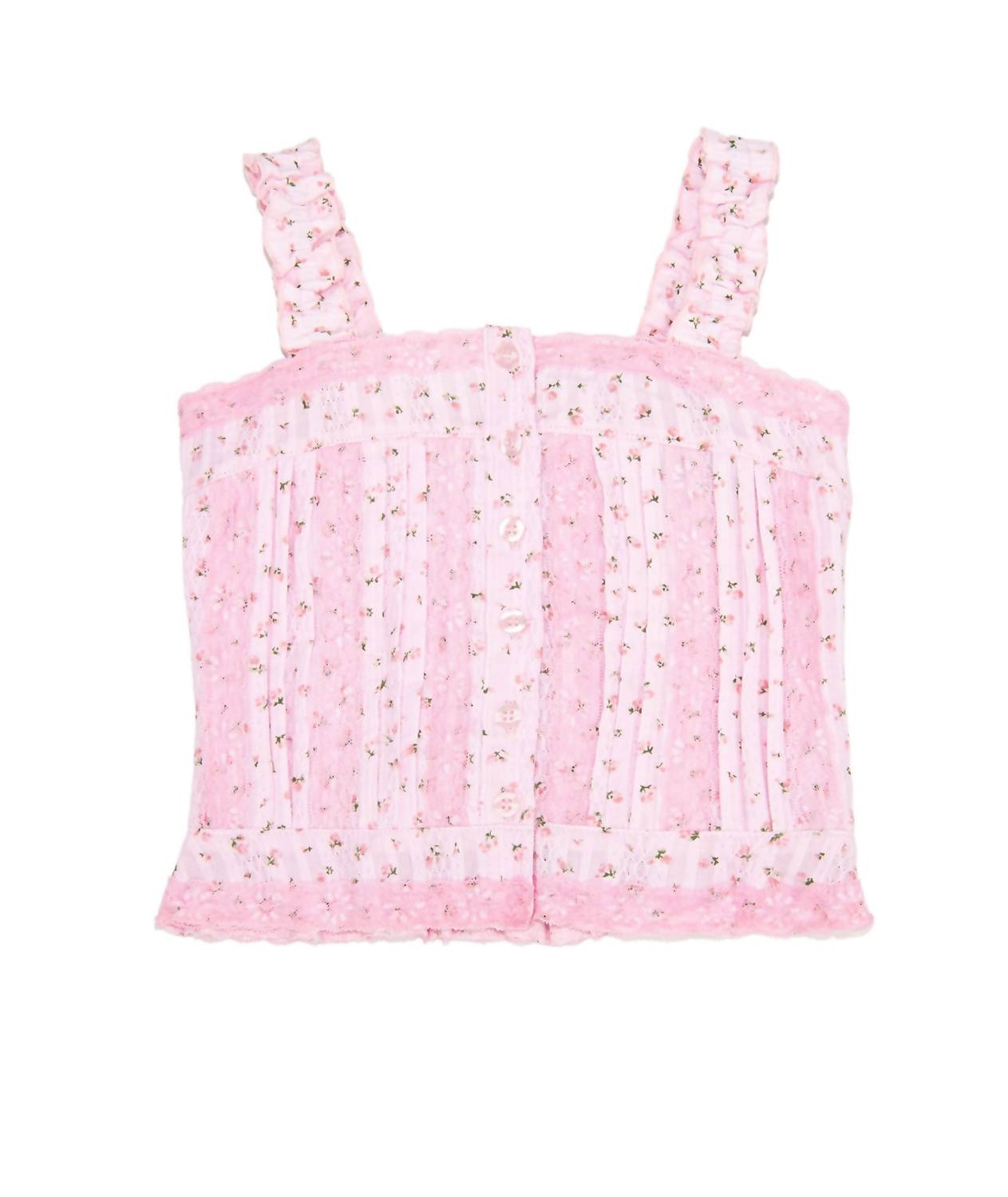 Flowers By Zoe - Cameron Floral Lace Tank