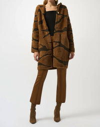 Joseph Ribkoff - Marled Flare High Rise Trousers