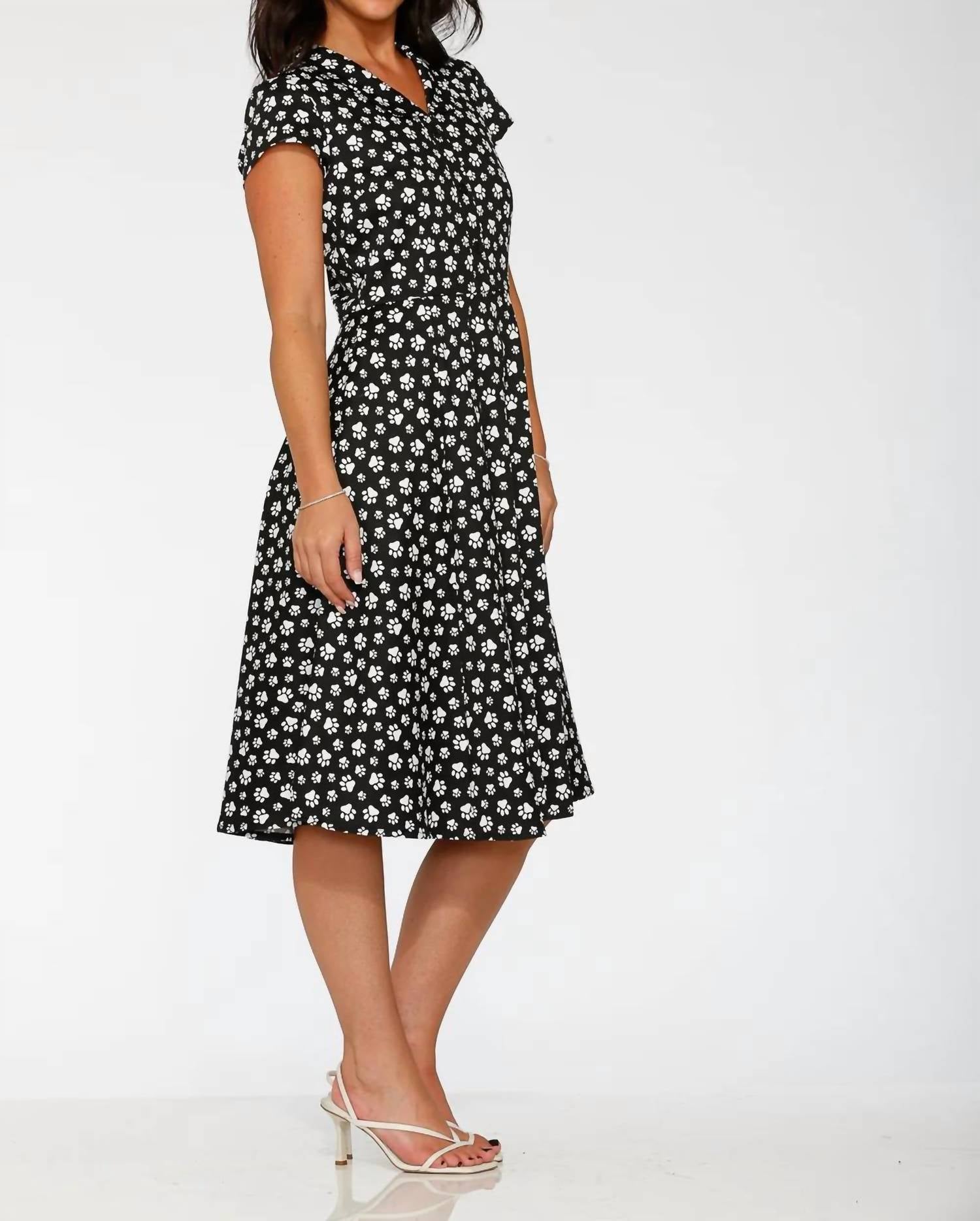 Orchid Bloom - Cat Paw Swing Dress