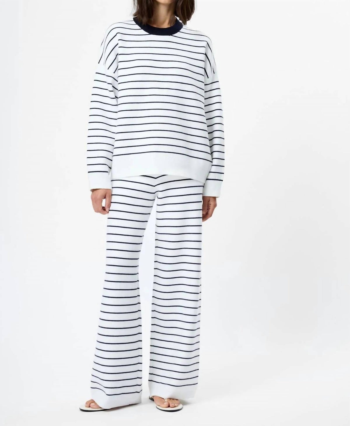 French Connection - Marley Striped Crewneck Sweater
