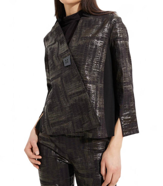 Joseph Ribkoff - NOTCHED COLLAR A-LINE JACKET