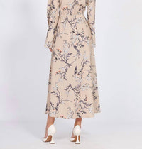Eola - Long Sleeve Satin Dress