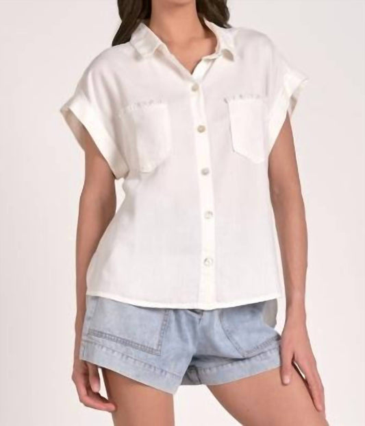 Elan - Pocketed Button Up Shirt
