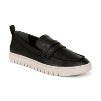 VIONIC Women's Uptown Loafer in black leather - women's flats - detail view
