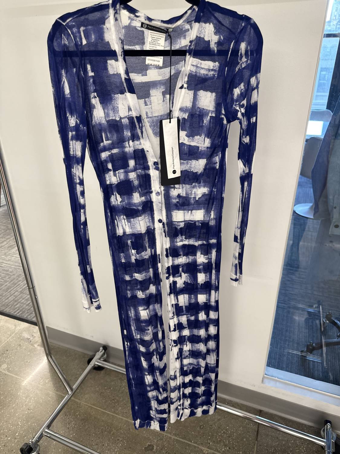 Pier Antonio Gaspari Women's Jersey Cardigan in indigo - women's dress