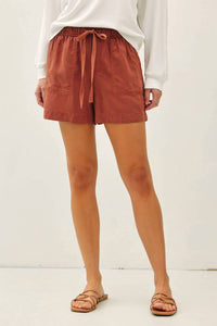 Be Cool - High Rise Tie Shorts