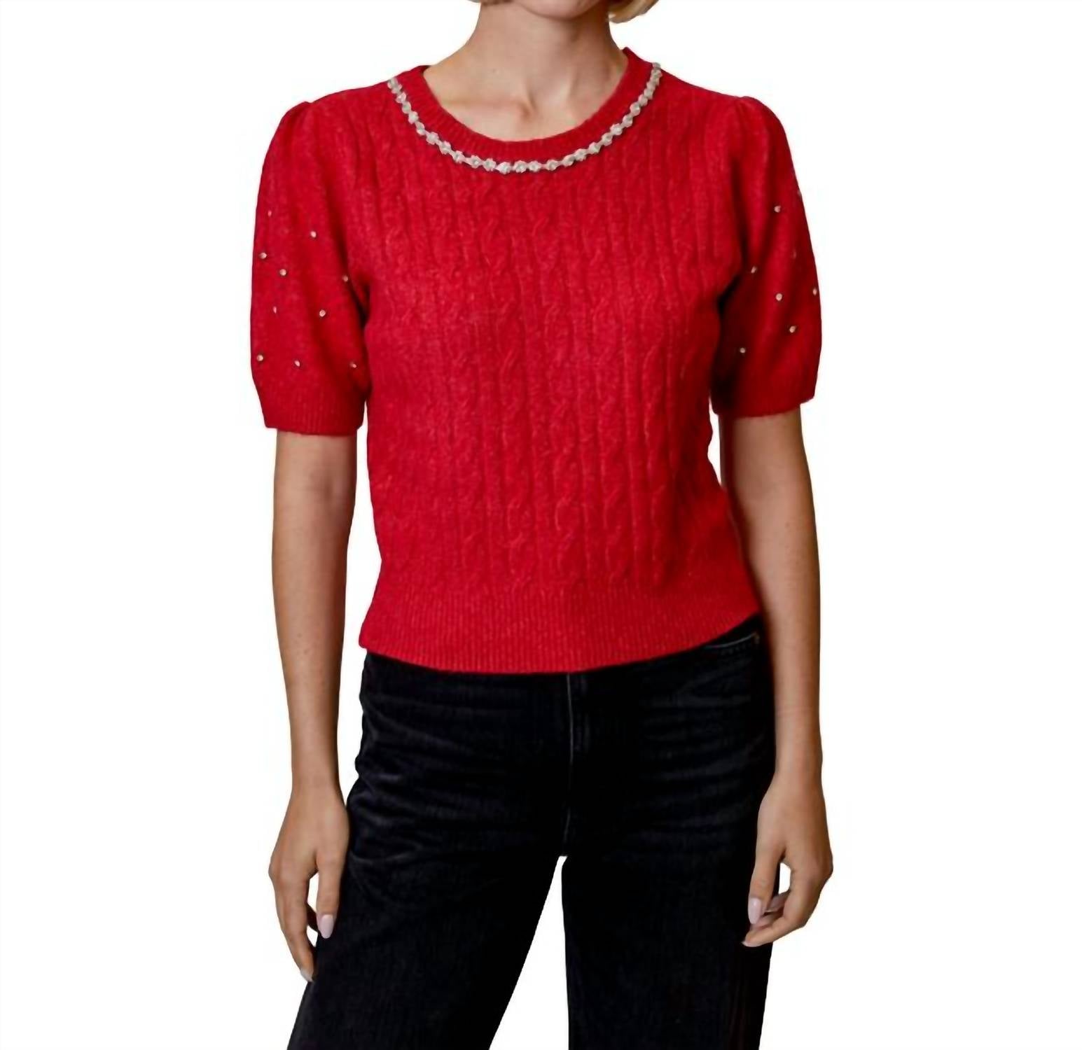 Design History - Rhinestone Sleeve Sweater