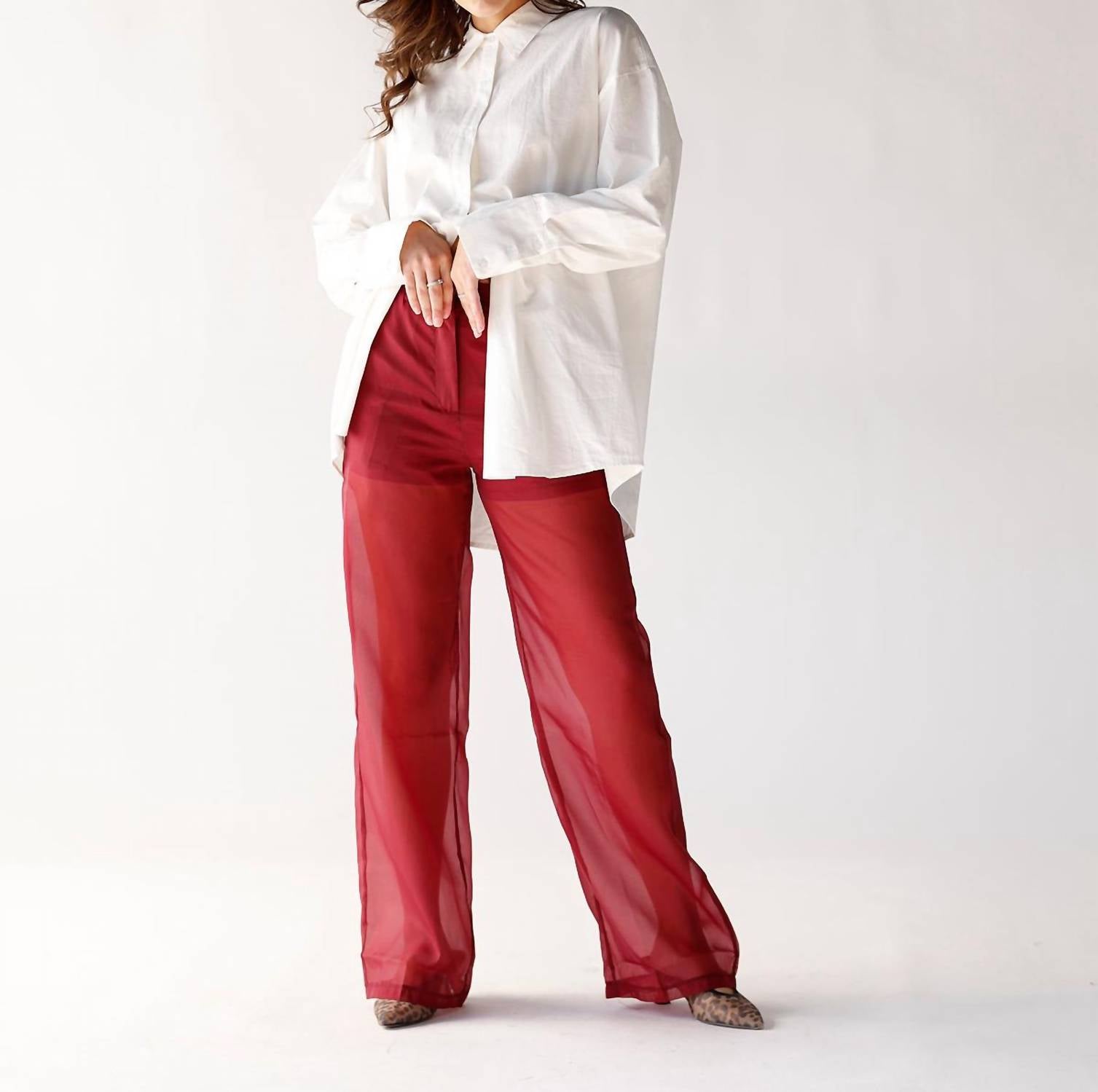 Nia - Dahlia Button Up Shirt