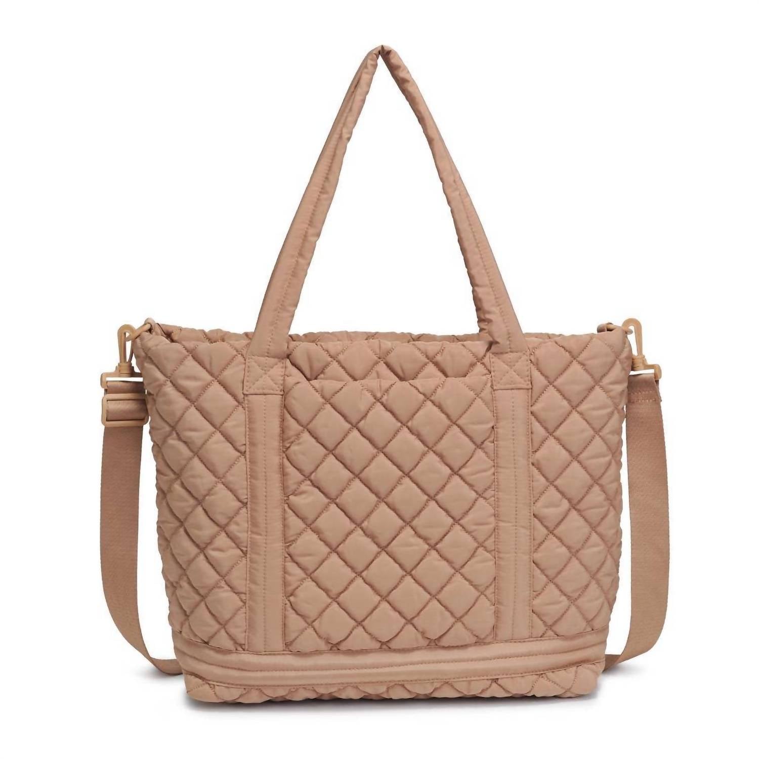 Urban Expressions - Women's Lanya Quilted Nylon Travel Tote Bag