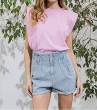 Aaron & Amber - Paperbag Jean Short
