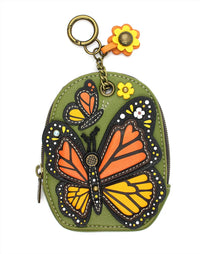 Chala - Women's Monarch Butterfly Mini Coin Purse Keychain