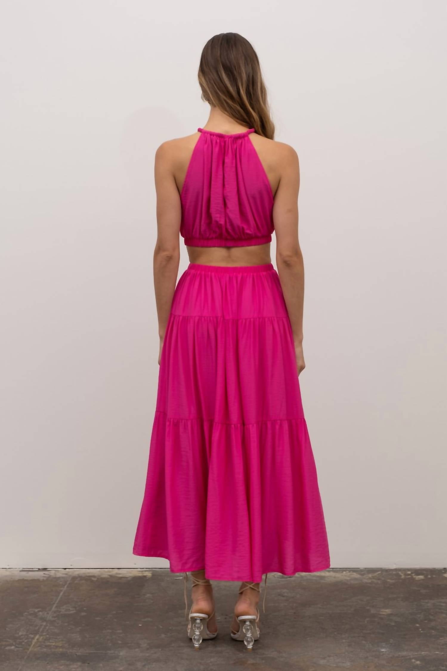 Moon River - Cutout Tiered Maxi Dress