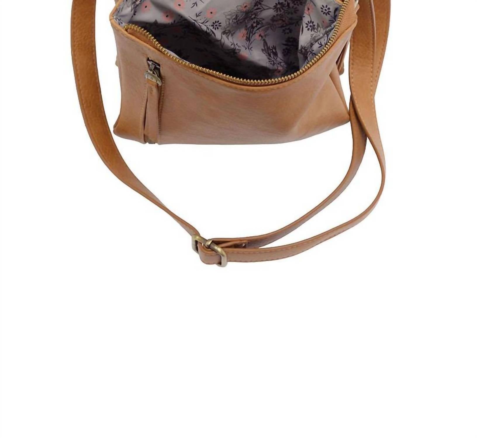 Joy Susan Women's Dawn Crossbody Bag in mid tan - women's bag - alternate view