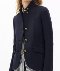 Rag & Bone Slade Textured Knit Blazer in salute - women's jacket - detail view