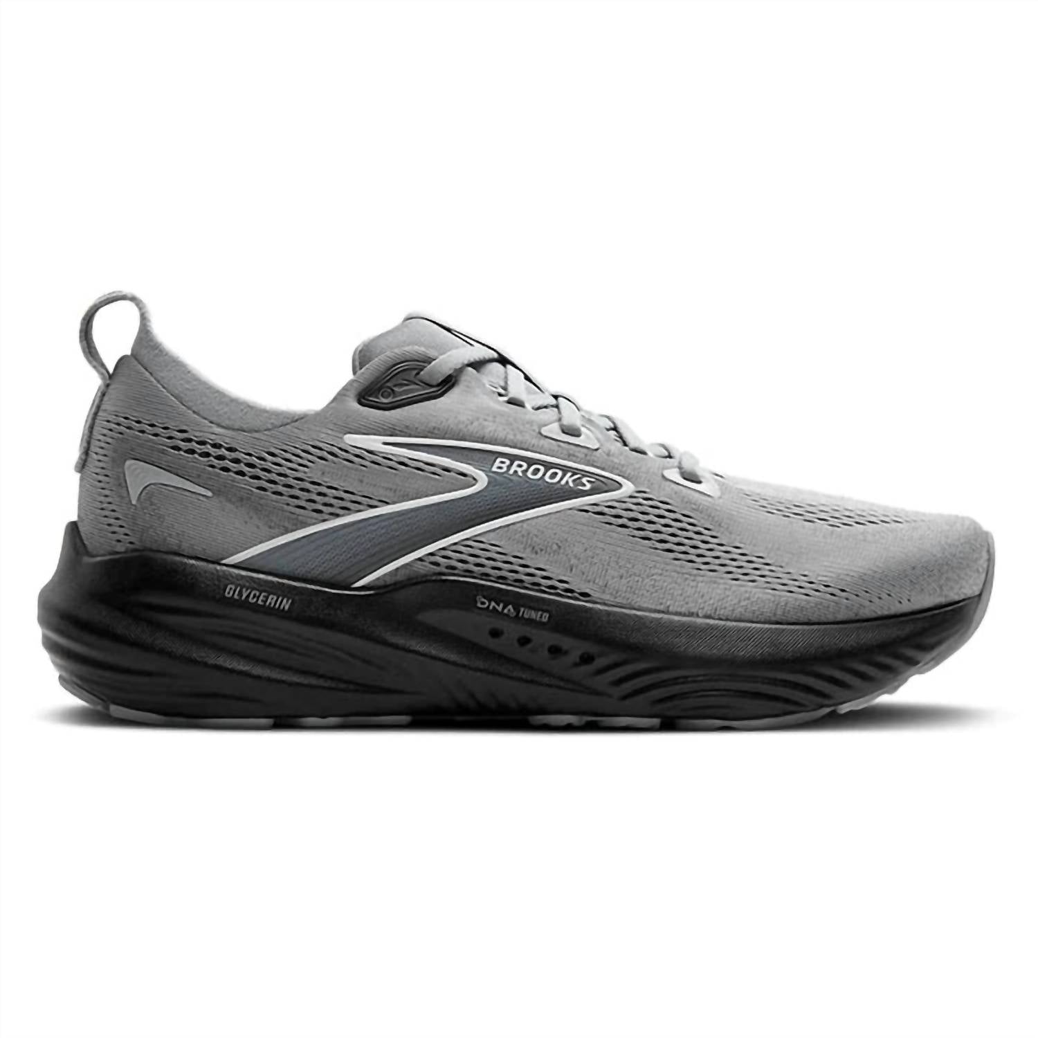 BROOKS Men's Glycerin 22 Shoes in primer gray ebony bluewash 1 - men's sneaker