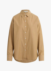 Favorite Daughter The Ex-boyfriend Shirt in oatmeal stripe 1 - women's shirt - view 5