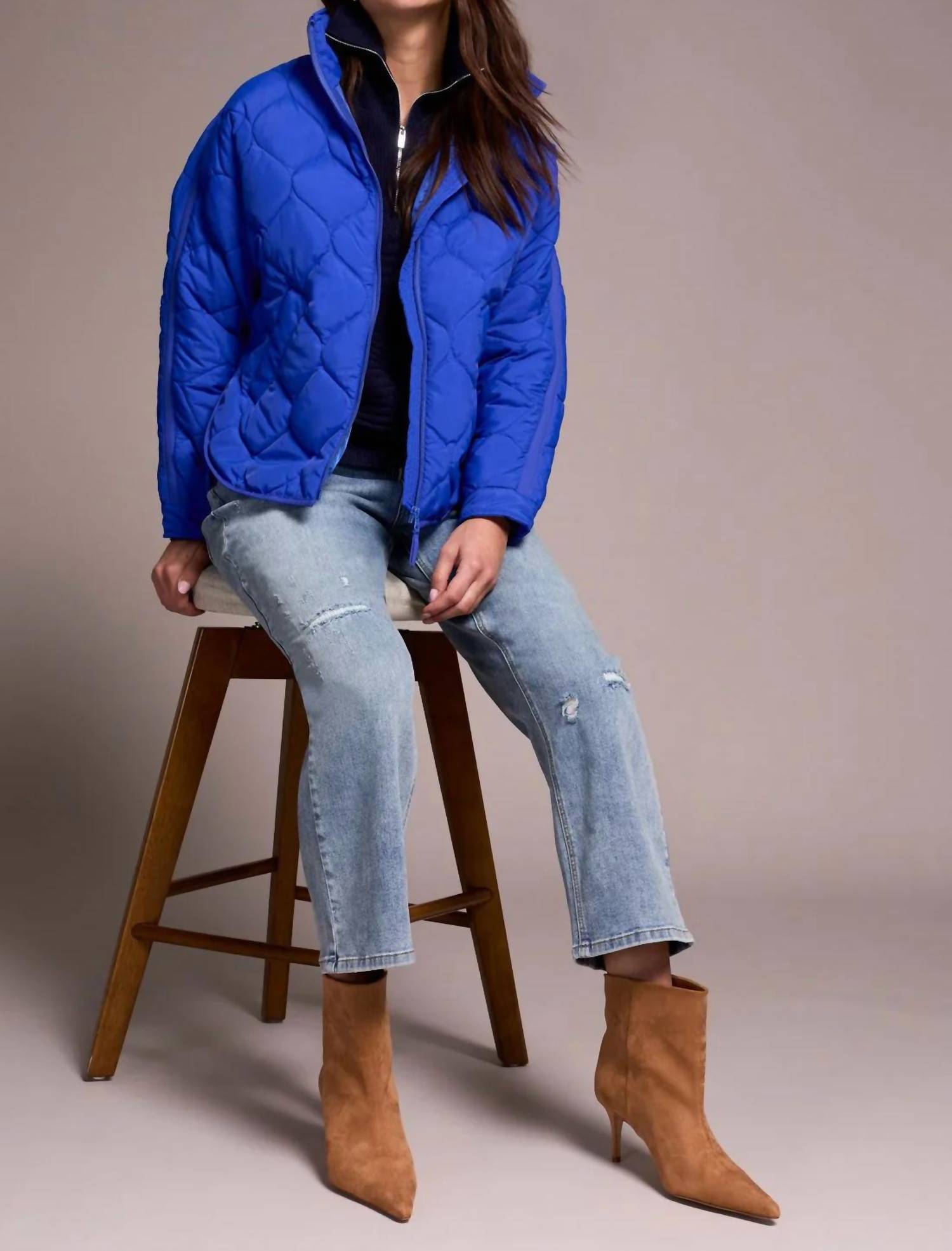Tribal - Larkyn Lightweight Drop Shoulder Quilted Puffer Jacket