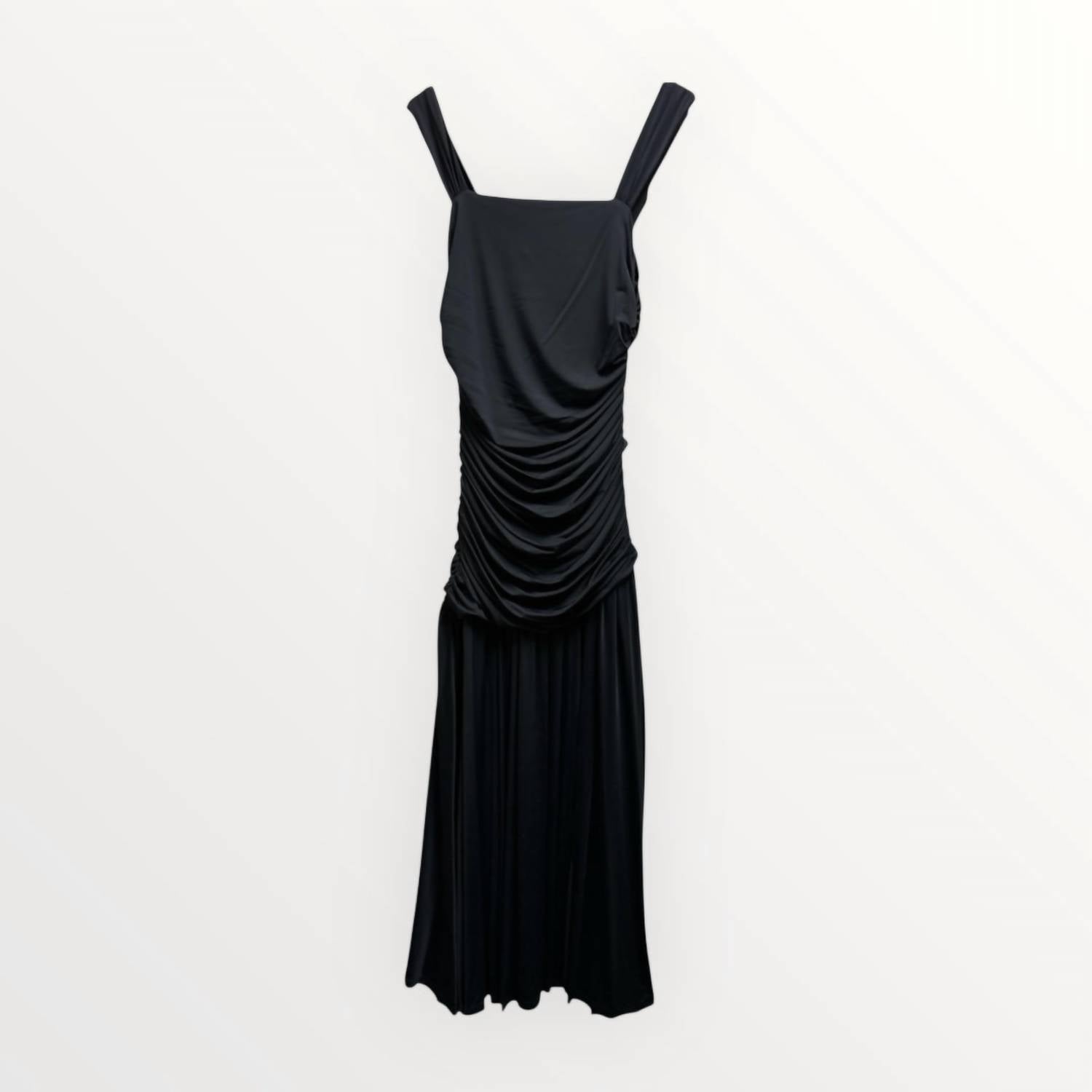 Art & Love Usa - Sleeveless Solid Ruched Maxi Dress