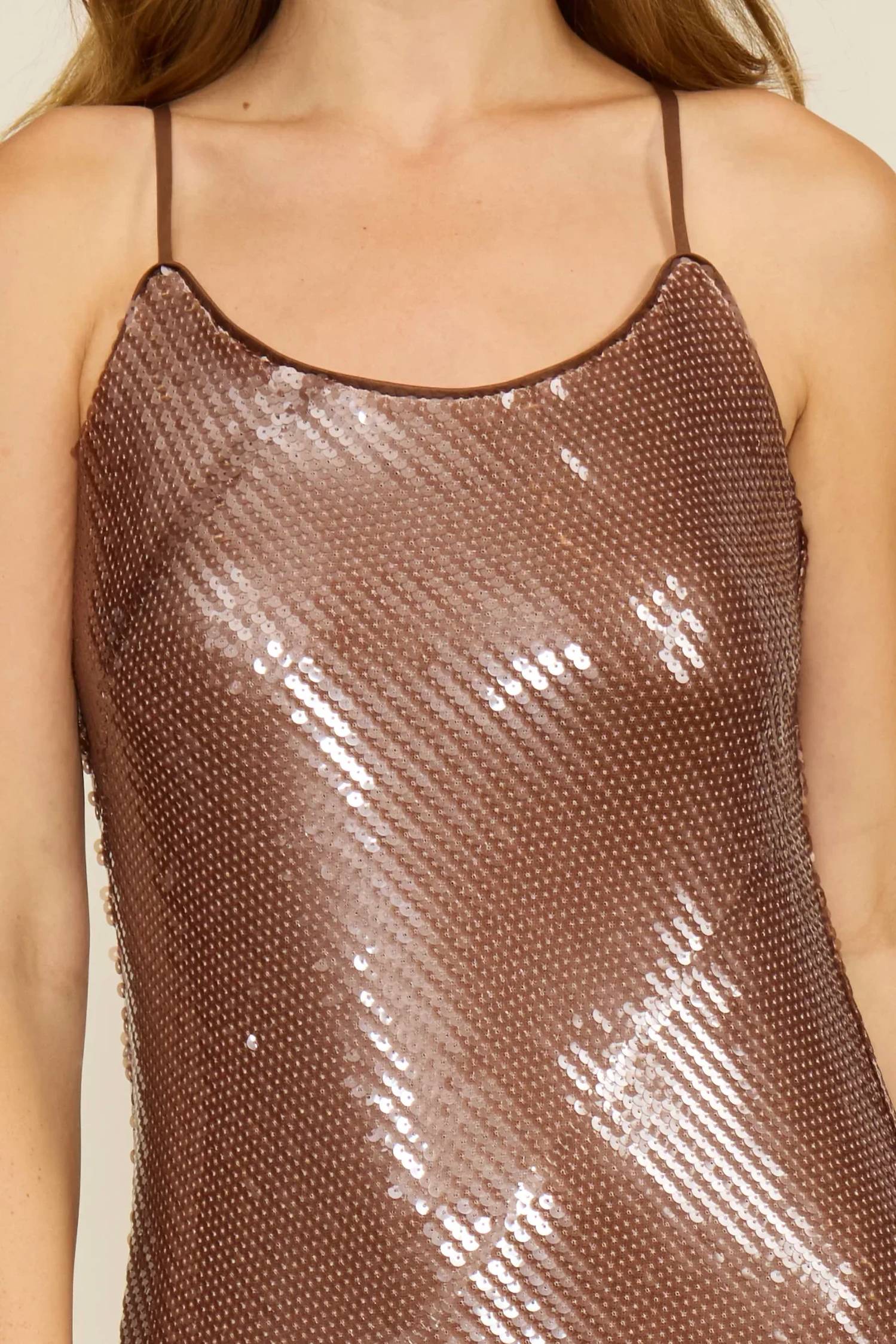 Lucy Paris - Linda Sequin Midi Dress