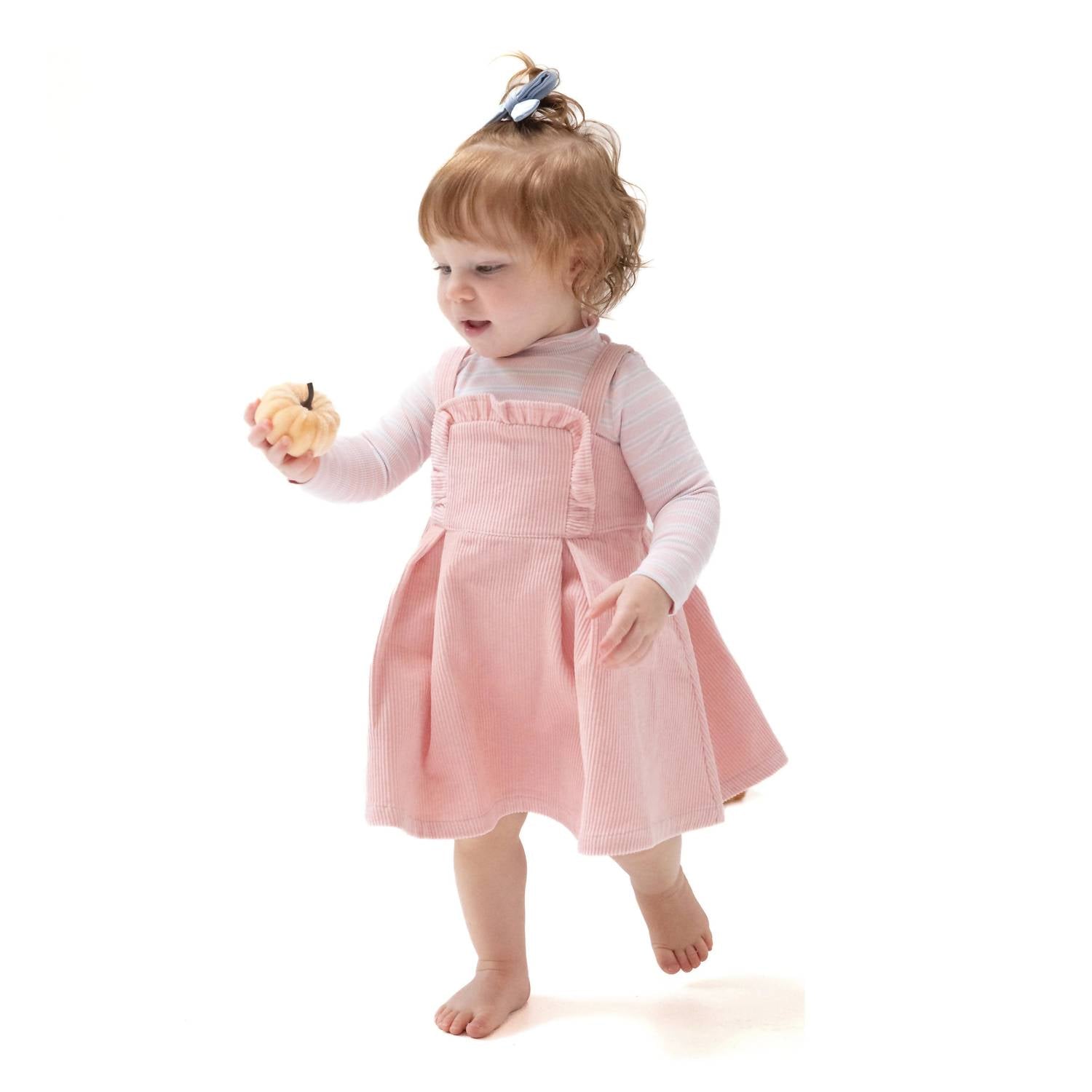 Angel Dear - Girl's Veiled Corduroy Ruffle Jumper With Diaper Cover