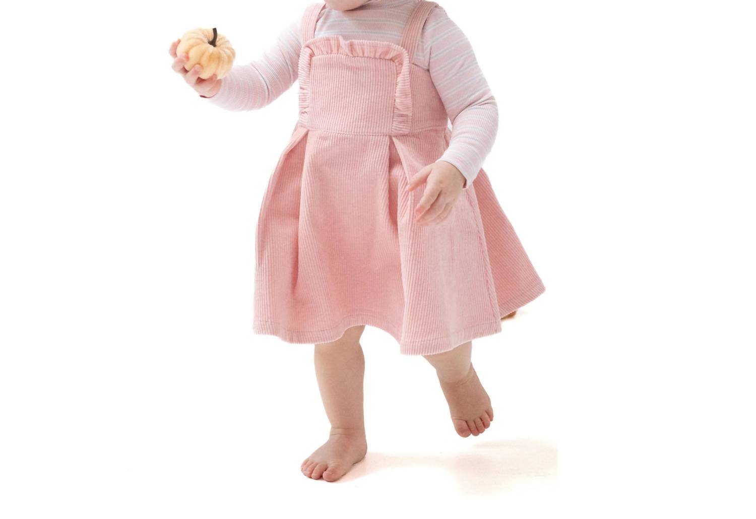 Angel Dear - Girl's Veiled Corduroy Ruffle Jumper With Diaper Cover