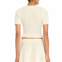 SER.O.YA Josie Top in eggshell - women's shirt - detail view