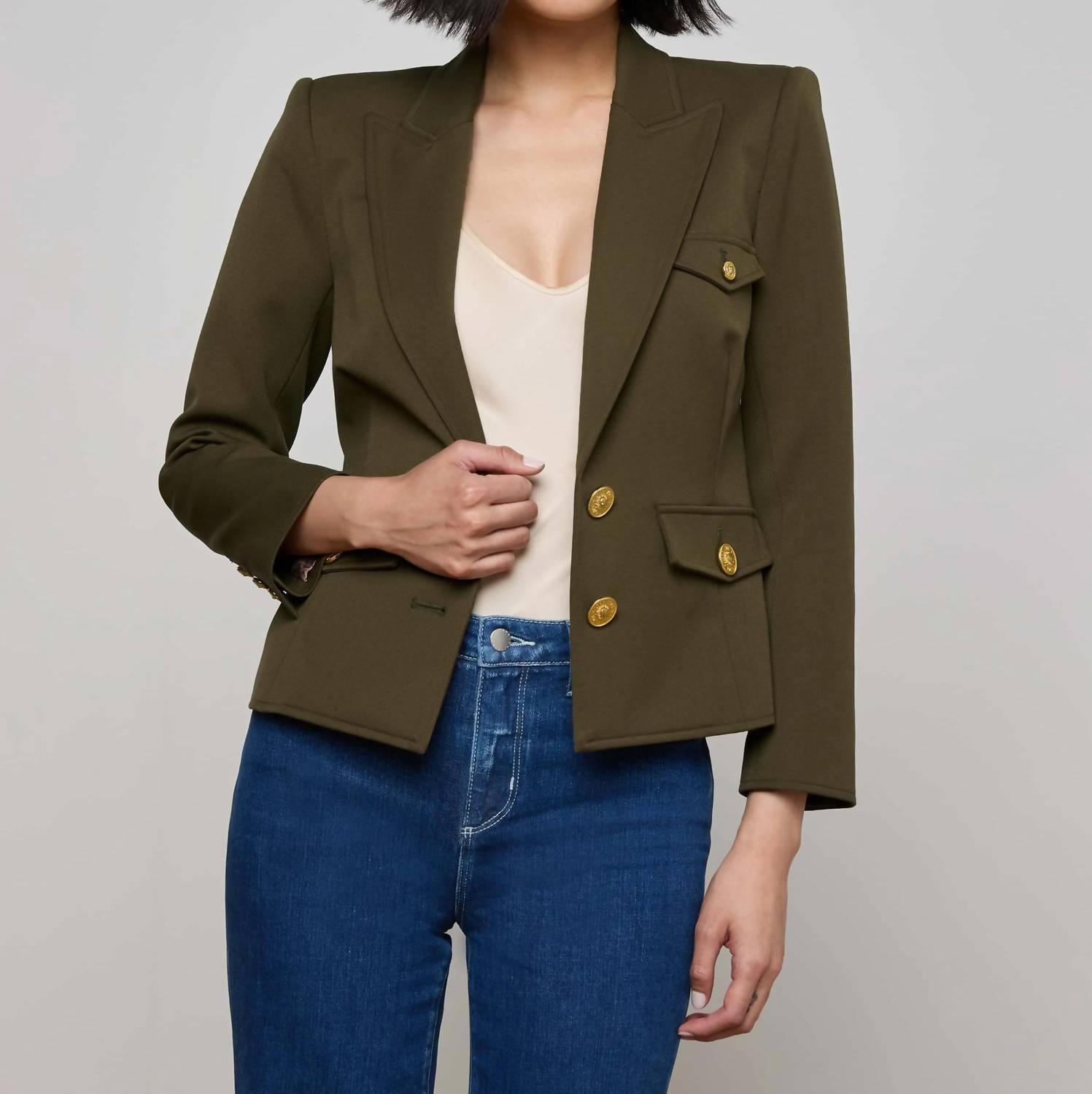 L'Agence - Wylla Shirt Structured Blazer