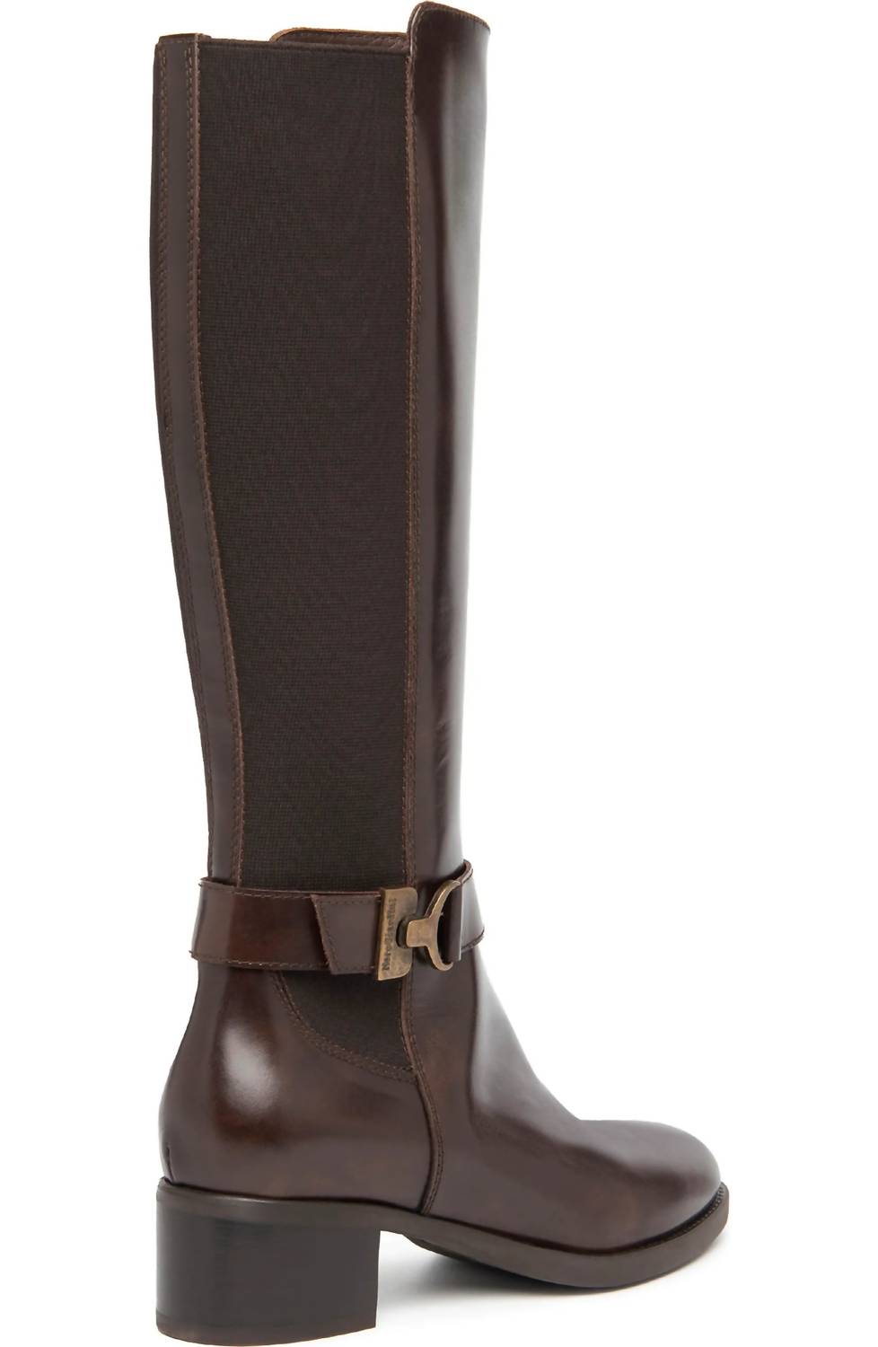 NeroGiardini Women's Tall Block Heel Boot in brown - women's shoe - alternate view