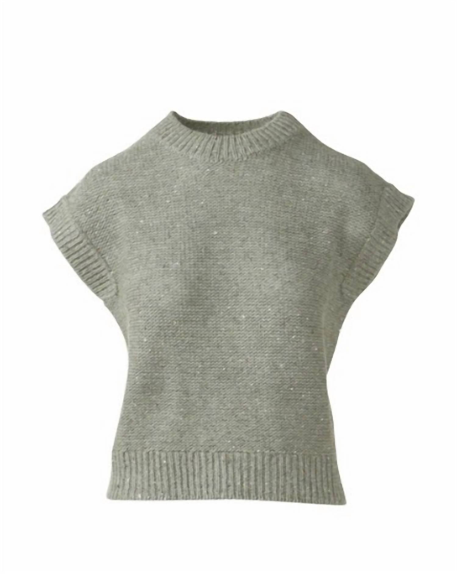 Kinross - Women's Sequin Cap Sleeve Crew Pullover