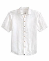 Johnnie-O - Men's Short Sleeve Hangin' Out Linen Button Up Shirt