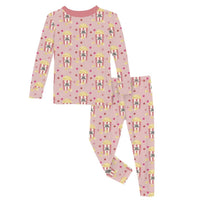 Kickee - Girl's Long Sleeve Pajama Set