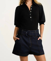 Lisa Todd - Pure Rib Collet Top