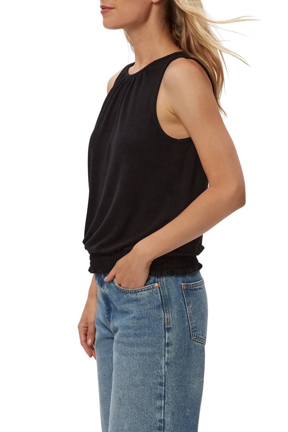 Michael Stars - Akira Tank With Smocked Bottom Top