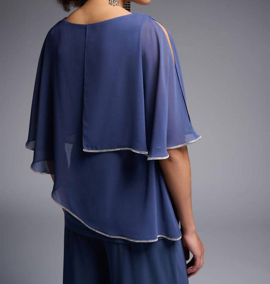 Joseph Ribkoff - Trim Layered Chiffon Top