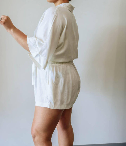 Mable - Button Down Collared Romper