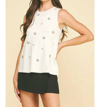 Pinch - Women's Embroidered Knit Top