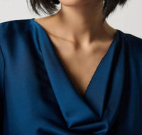 Joseph Ribkoff - Draped Satin Blouse