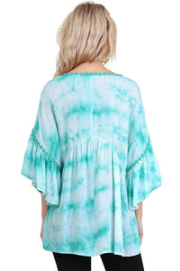 Umgee - V-neck Tie Dye Top
