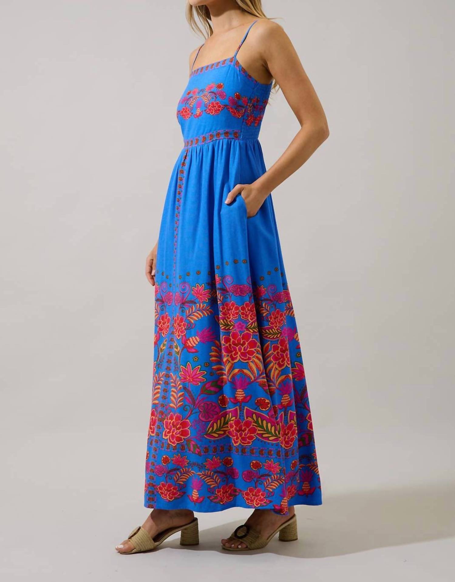 Sugarlips - Maline Linen Maxi Dress
