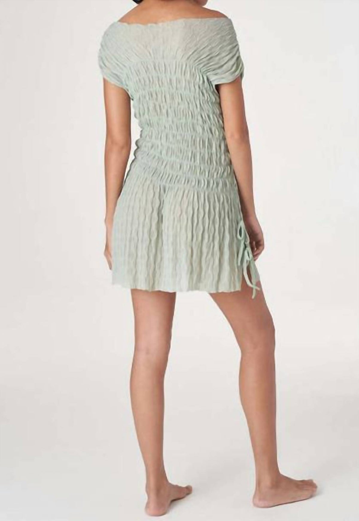 Find Me Now - Second Skin Ruched Ross Mini Dress