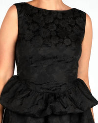 Sincerely Ours - Brocade Peplum Top