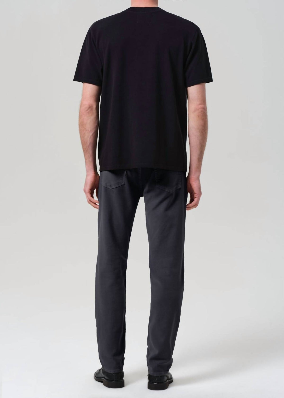 Citizens of Humanity Adler French Terry Slim Straight Jeans in navy - men's jeans - detail view