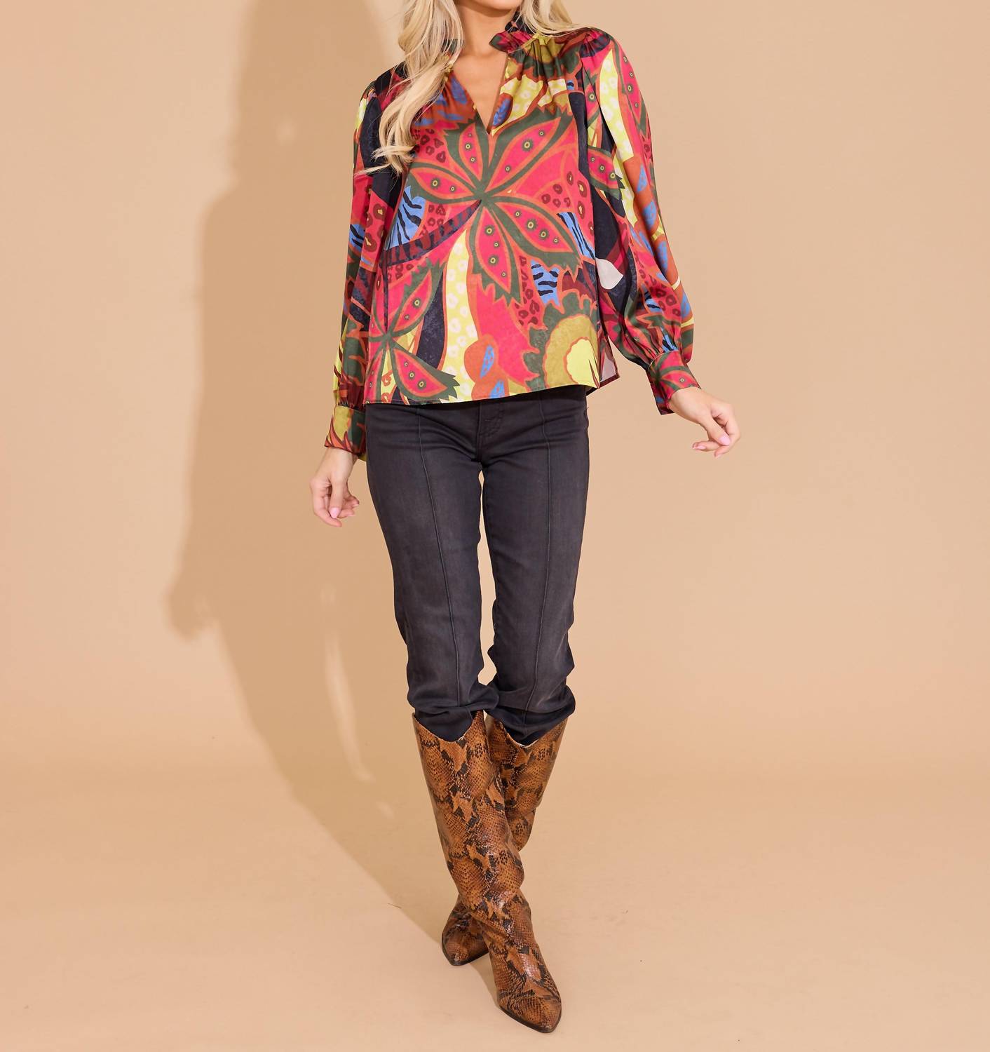 Alden Adair - Phoebe Cuffed Sleeve Top