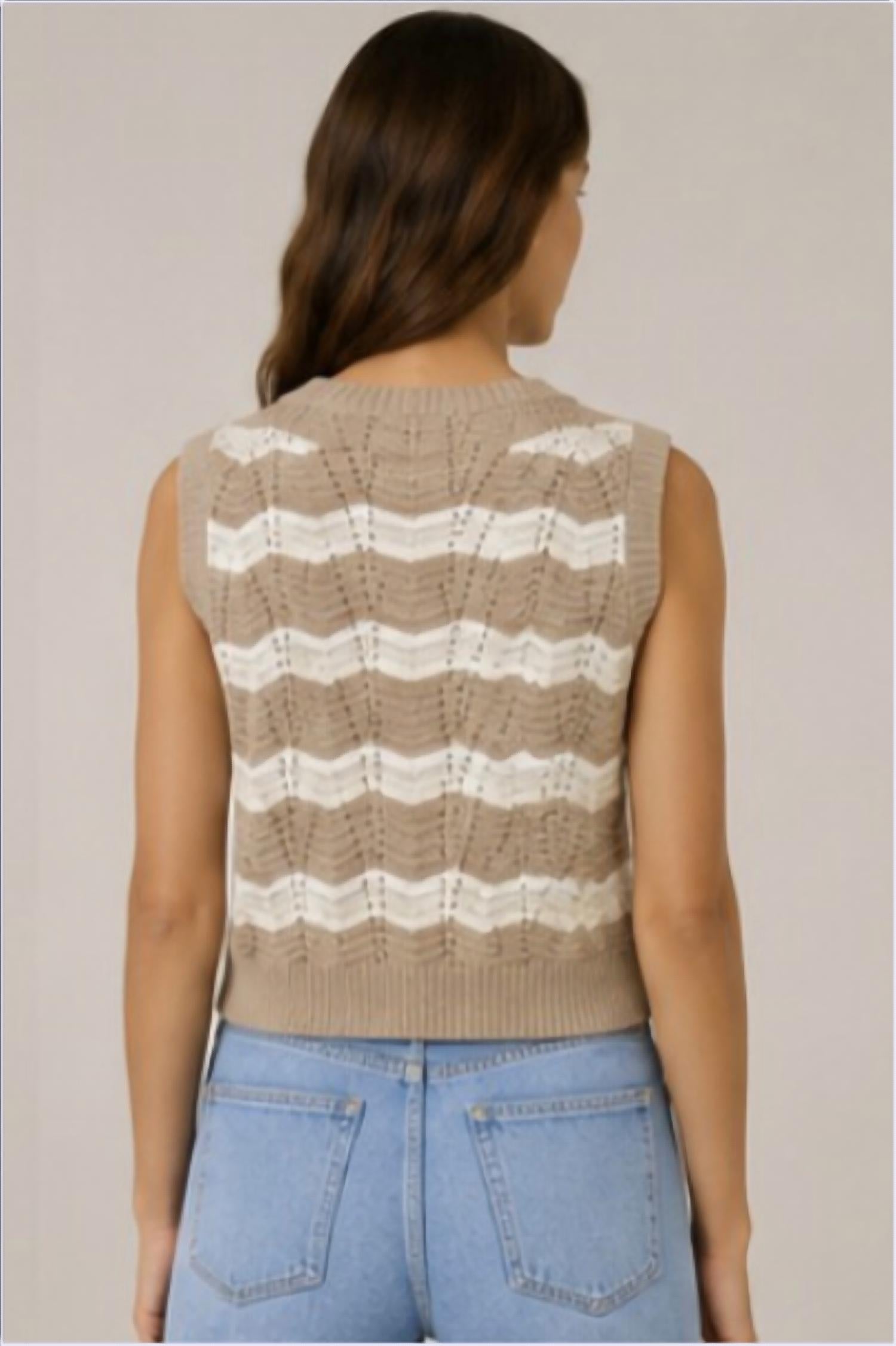 J. Society - Ric Rac Stripe Vest
