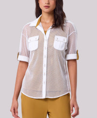 Angel Apparel - Fishnet Short Sleeves Shirt