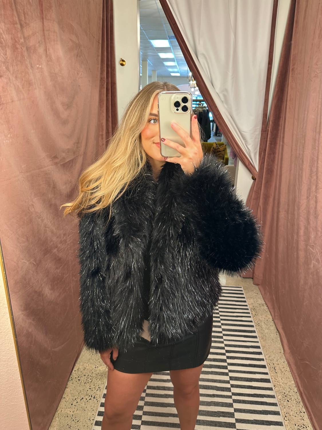Dolce Cabo - Metallic Fur Jacket